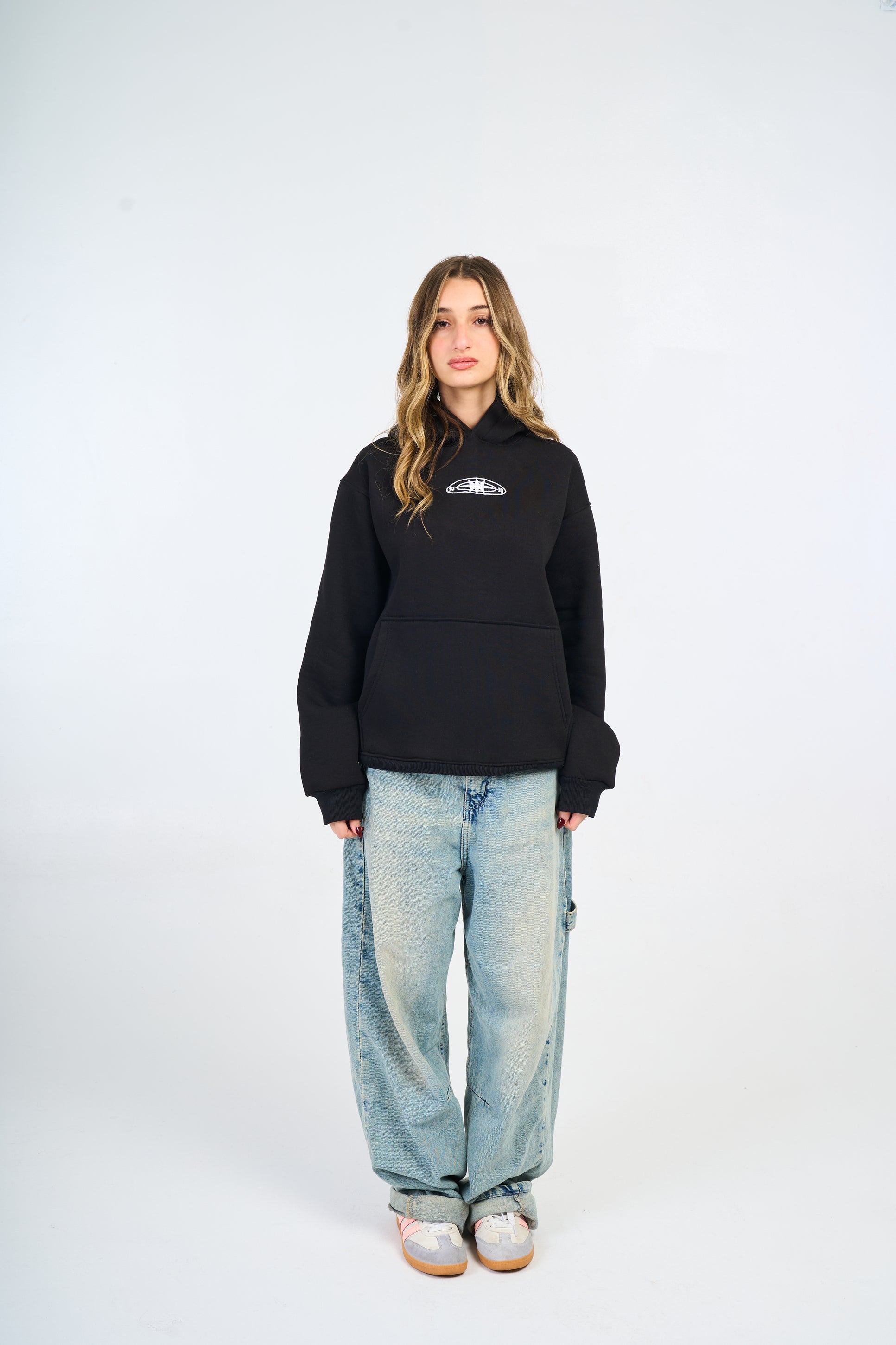 BLACK 10 BLACK 1010 HOODIE