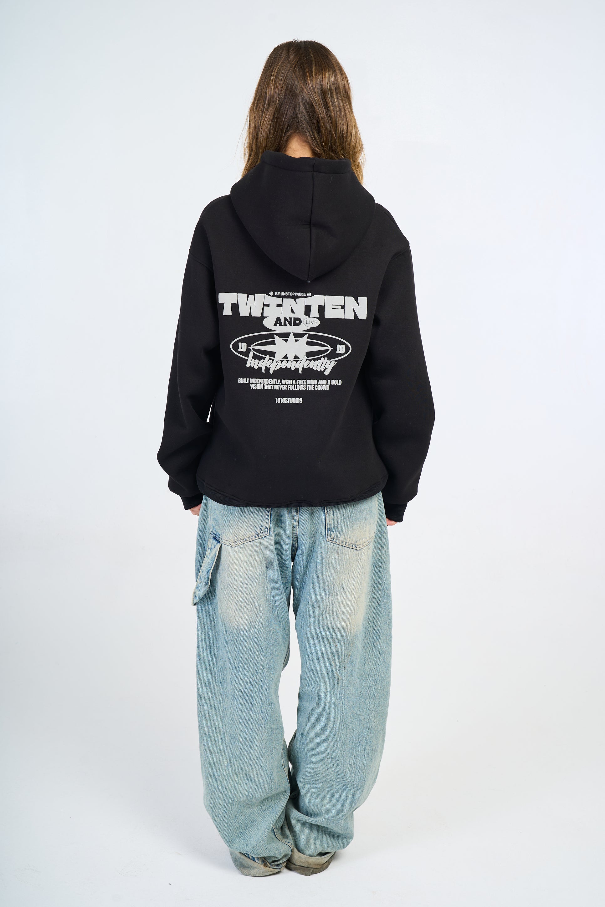 BLACK 10 BLACK 1010 HOODIE